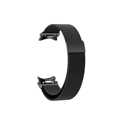 Correa de bucle milanés Compatible con Samsung Galaxy Watch 7 6 5 4/6Classic 4Classic/5Pro(Black,For Galaxy 4Classic 46mm)