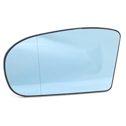 �Ԃ̃T�C�h�~���[ Compatible With For W203 W211 2003 2004 2005 2006 �Ή� �T�C�h ���A�r���[ �q�[�^�[�t���~���[ �K���X �L�p 2038100121 2038101021(Blue,Left)