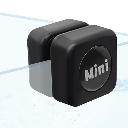 WOLMIK Brosse magnétique pour aquarium - 3 cm - Mini tampon de nettoyage pour aquarium de 3 mm à 6 mm d'épaisseur - Jusqu'à 40 l - Non flottante