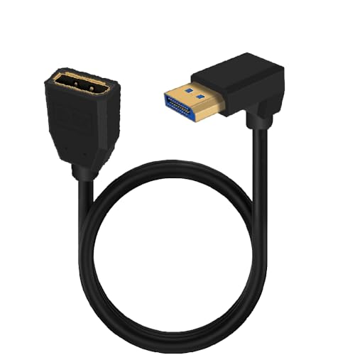 Câble d'extension DisplayPort 8K de 0,6m coudé pour rallonge DP 1.4