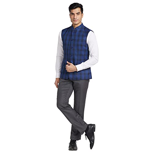 Image of Park Avenue Dark Blue Waistcoat