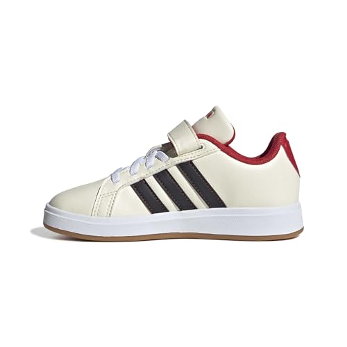 Adidas Unisex-Kids Disney Home Alone Grand Court Childre, Cream White/Black/Collegiate Red, 2