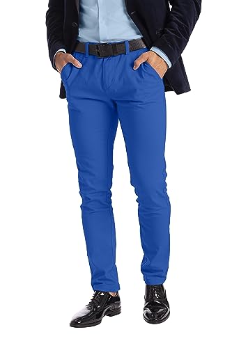 Alamo Slim-Fit Chinos Pants Men - Classic Breathable Flat-Front Chino Pants for Men