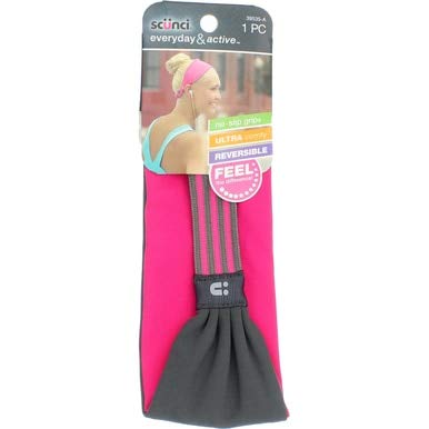 Scunci Everyday & Active No-Slip Grip Reversible Headband