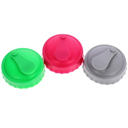 Alipis 3pcs Silicone Beverage Can Lid Cover Protector for Slim Can and Skinnys Can Hard Seltzer Soda Beer Energy Drinks Juice Pink Green Gray
