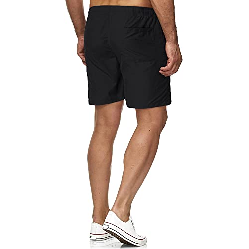 Muscularfit Quick Dry Shorts Men 2023 Solid Elastic Waist Beach Short Bathing Suit Drawstring Swimming Trunks Athletic Shorts3