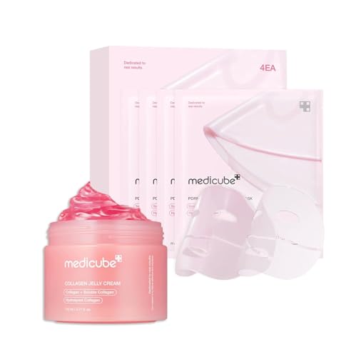 medicube Pink Glass Glow Duo for Uneven skin: Collagen Jelly Crea...