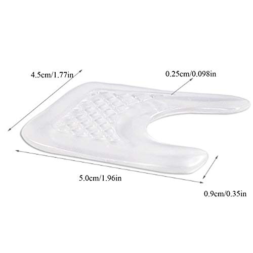 Image of 10 Pieces Waterproof Toe Cushions Pads, U-Shaped Gel Callus Pads from Rubbing, Reusable Callus Cushions (Pack of 2)