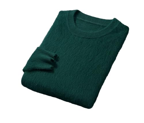 Men's Cashmere Sweaters Round Neck Long Sleeves Pullover Thickened Warm Loose S Jumper