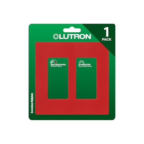 Image of Lutron Claro 2 Gang Decorator /Rocker Wallplate, Satin, Hot (1-Pack) | SC-2-HT