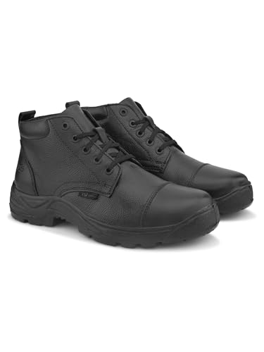 Image of TSF Black Genuine Leather Police Boot