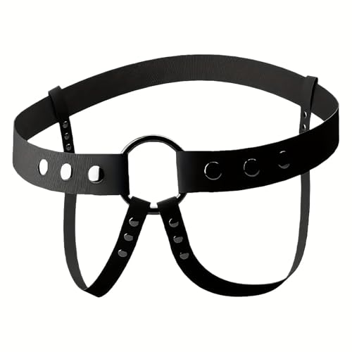 Thlsexy Verstellbarer Keuschheitsgürtel Herren mit Schrittband für Chastity Cage Männer Sissy – Chastity Belt Fixierung Gürtel Mann für Penis Cage Keuschheitskäfig Unterstützung(L)