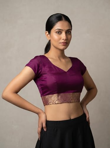 MIMOSA magenta mysore silk saree – image 7