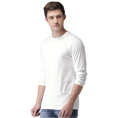 Image of Men's Full Sleeve Casual Round Neck Multi Colored T-Shirts