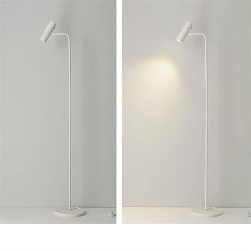 Lámpara de pie LED regulable de estilo minimalista color blanco 1