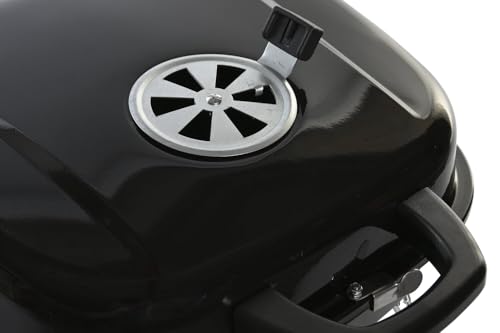 BARBACOA ACERO 44,5X42X34 SOBREMESA NEGRO