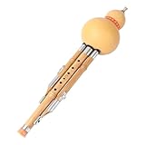 DEARMAMY Chinesische Hulusi Handgefertigte Kürbisflöte Ethnisches Musikinstrument Für Anfänger Bambusklang Langlebig Reines Akustisches Naturinstrument