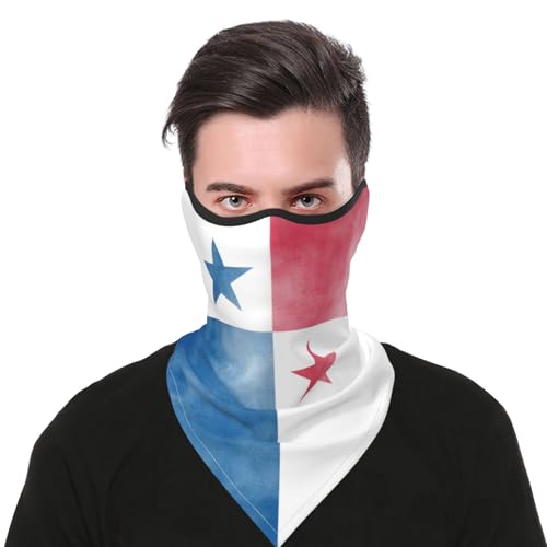 YNHXYFT Vintage Panama Flag Balaclava Headwear for Outdoor, Neck Gaiter Balaclava Bandana Scarf