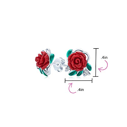 Boucles d'oreilles fleurs en argent .925 sculptées main - 5