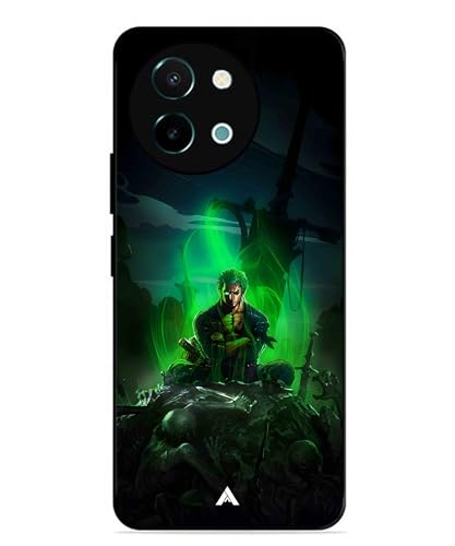 Image of Premium Anime 1 Case for Vivo Y38 (Glossy Finish) Soft-Touch Metal TPU Back Cover, Shockproof, Designer, Aesthetic Mobile Phone Case