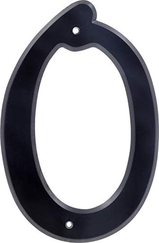 Hillman 839750, 4-Inch Black House Number 0, Nail Plastic