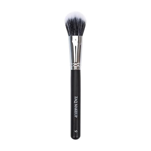 ZAQ Large Blush Brush, Professional Fluffy Powder Blush Makeup Brush, Perfect for Blush Bronzer and Setting Powder, Soft Synthetic Bristles
