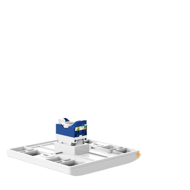 RJ45 Keystone Ja1ck, CAT6 CAT5E CAT6A Tool fr;/ee Adaptador de módulo de autobloqueo sin perforaciones acopladores de herramientas (24 piezas)