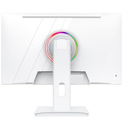 Gawfolk Gaming Monitor 27 Zoll UHD 4K 160Hz, Weiß IPS PC Bildschirm für Zuhause und Büro, Computerbildschirm mit FreeSync, HDMI, DisplayPort, 178° Weiter Betrachtungswinkel, unterstützt VESA 75*75MM 3