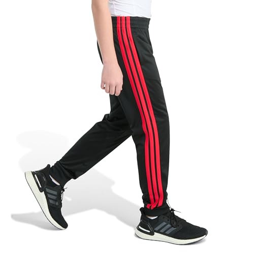Image of adidas Boys 3-Stripe Jogger Pants | Big and Little Kids | 100% Polyester Athletic Training Pants with Elastic Waistband