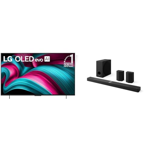 Image of LG 42 inch OLED evo C5 4K AI TV & 9.1.5-Ch. S95TR Soundbar with Dolby Atmos, DTS:X, Wireless Speakers and Subwoofer Home Theater Bundle