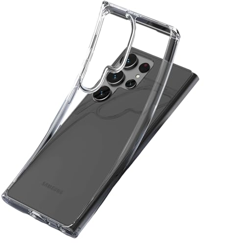 POINT&GO Funda Transparente de Silicona TPU para Samsung Galaxy S23 Ultra: Protección Completa, Diseño Ultrafino y Ajuste Preciso para Resguardar tu Smartphone de Golpes y Arañazos