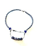  Ethnos Barcelona - Tour de cou Lapis Lazuli - Longueur: 37 cm.