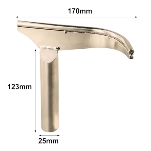 Soporte curvado para herramientas de torno carpintería vástago 25 mm acero inoxidable 5