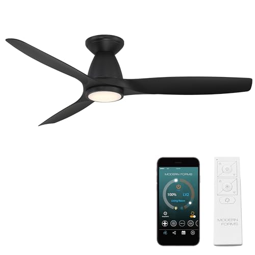 Skylark Smart Indoor and Outdoor 3-Blade Flush Mount Ceiling Fan