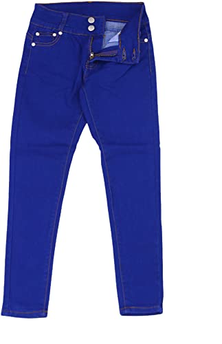 Image of ToBeInStyle Girl's Denim Easy Styling Classic Timeless Everyday Jeans Zip-Up Closure