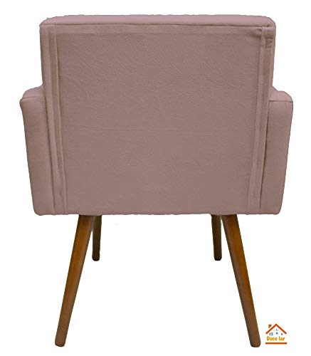 Poltrona Decorativa Para Sala de Estar Beatriz Rosê – DL Decor