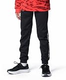 [アンダーアーマー] UA ARMOUR FLEECE PRINTED JOGGER PANTS Black/Anthracite/White YSM