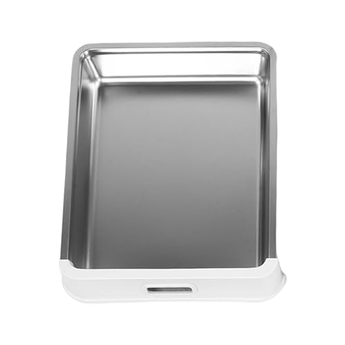 Caja sanitaria para gatos plegable acero inoxidable azul miniatura 7