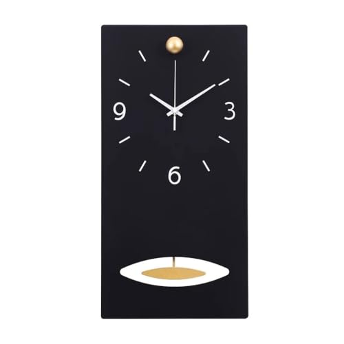 Horloge de luxe légère XJBTBA pour habiller un mur vide de salon moderne avec élégance