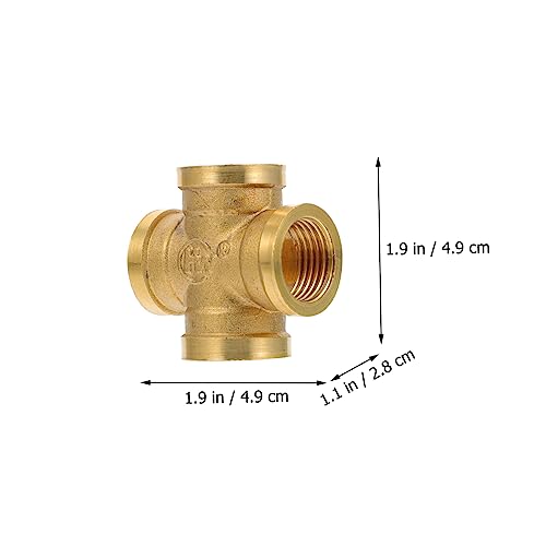 Conector de latón Ciieeo con adaptador de agua duradero para uso resistente en riego 4