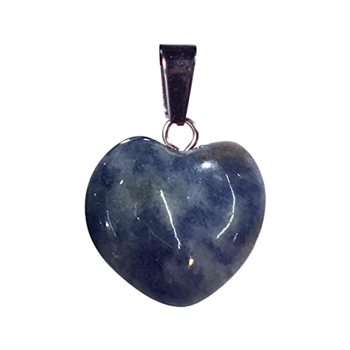 Collier Pendentif Coeur Cristal Naturel Brut Idée Cadeau Femme