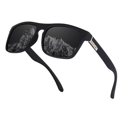 Image of CREEK Premium Square Polarized Sunglasses | UV Protection Sunglasses | Light Weight, Durable, Matt Finished, Premium Looks | TR90 Sunglasses | Men & Women | Medium