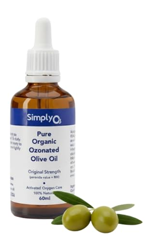 Simply O3 Pure Organic Ozonated Olive Oil Face and Skin Made in Spain (All Purpose 800 PV)