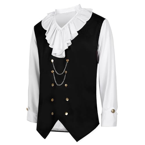 Costume viking homme et chemise de pirate pour festivals médiévaux