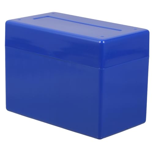 Caja organizadora para monedas azul de plástico