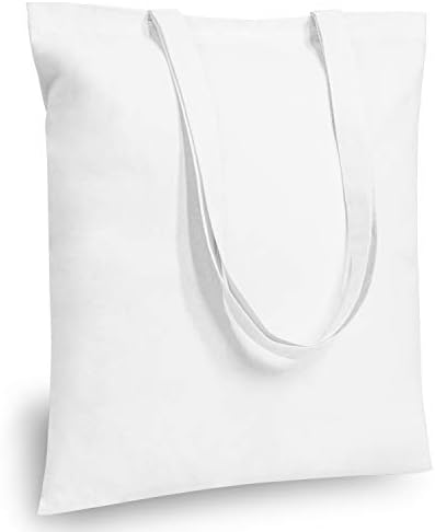 TOPDesign Cotton Tote Bag, Lightweight Reusable Grocery Shopping Cloth Bags