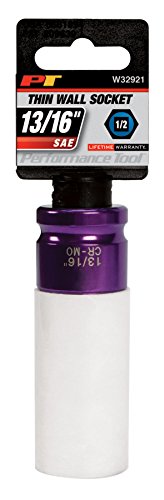 Performance Tool W32921 1/2-Inch Impact Drive 13/16-Inch Thin Wall Socket