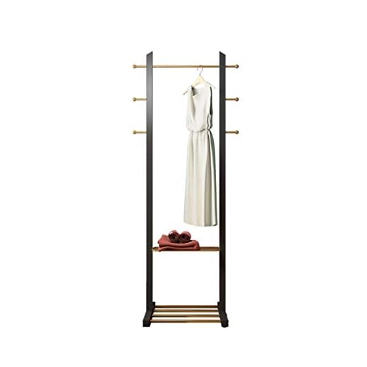 Z-W-DONG Studio Klädhängare, smide Golden klädstång Boutiques Ny produkt monter Girl klänning i ett stycke Hangers Home Galler (Size : 170 * 60CM)