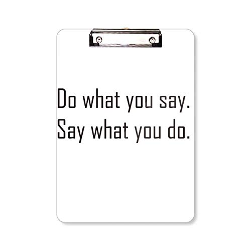 Porte-bloc A4 Do What You Say sous-main rigide écriture conférencier