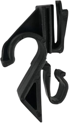 1 Pair Rear Parcel Shelf Clips, Plastic Clamp, Black, Cramp, For Fiat, For Grande, For Punto, 2006, 71719952, 71719953 - Image 2